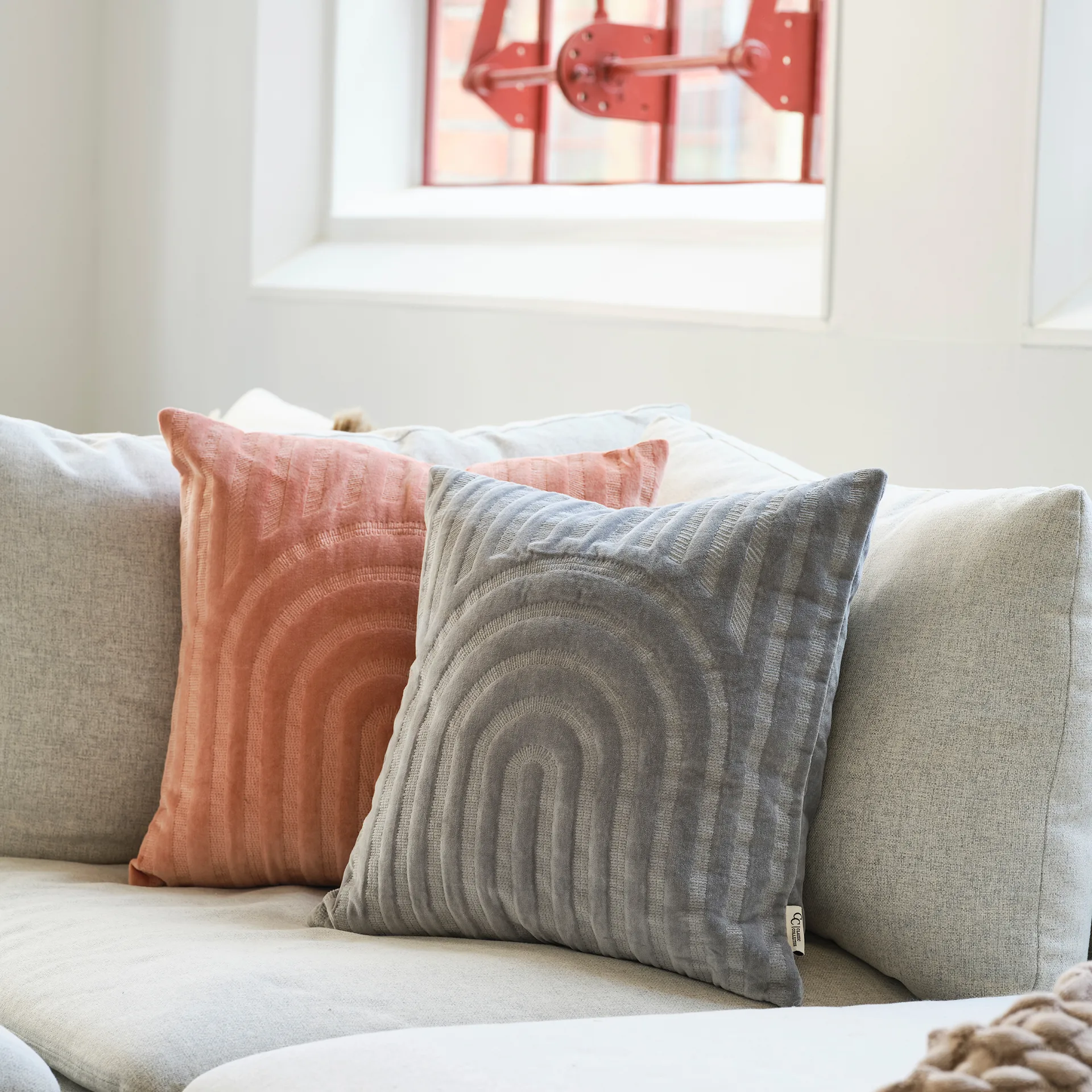 Arch kuddfodral 50x50 cm, Slate gray Classic Collection