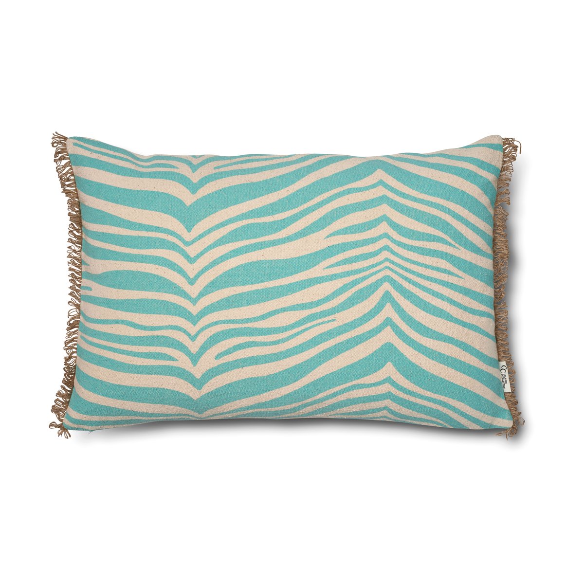 Classic Collection Zebra kudde 40x60 cm Aqua | Skandinavisk Design | Kuddar | Blå