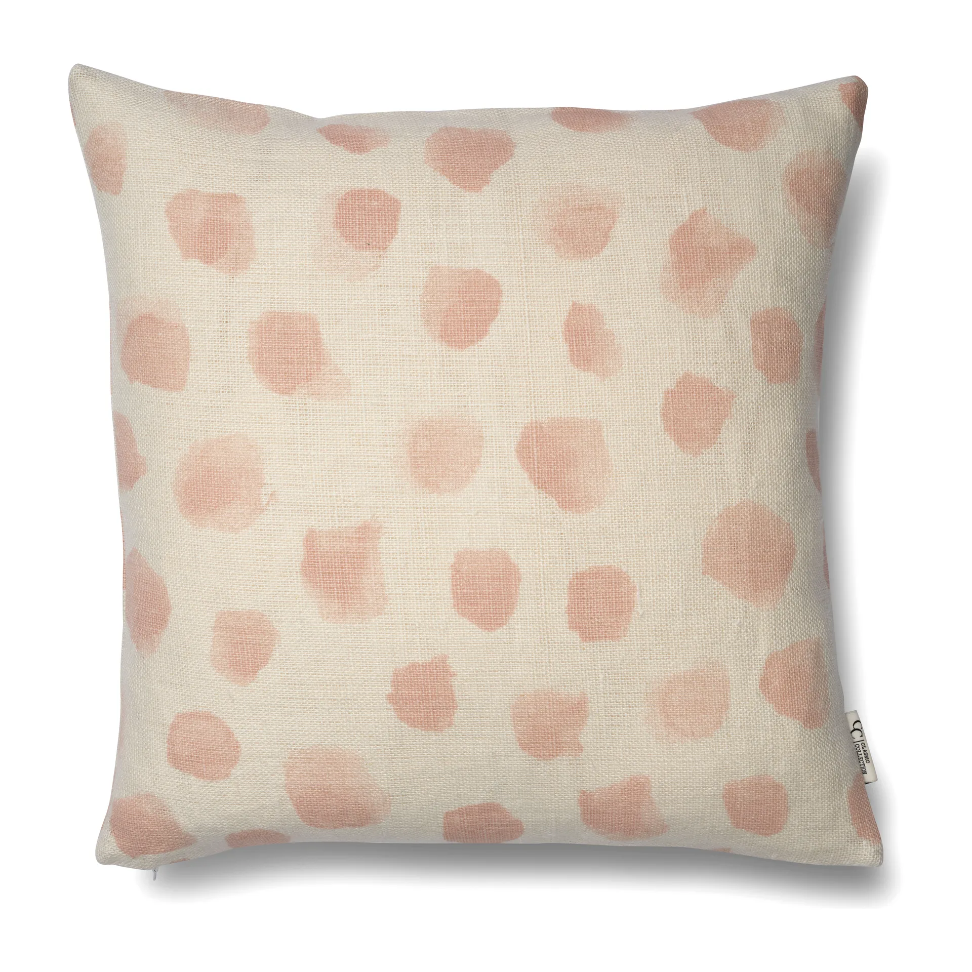 Dotty kuddfodral 50x50 cm, Vit-rose smoke Classic Collection