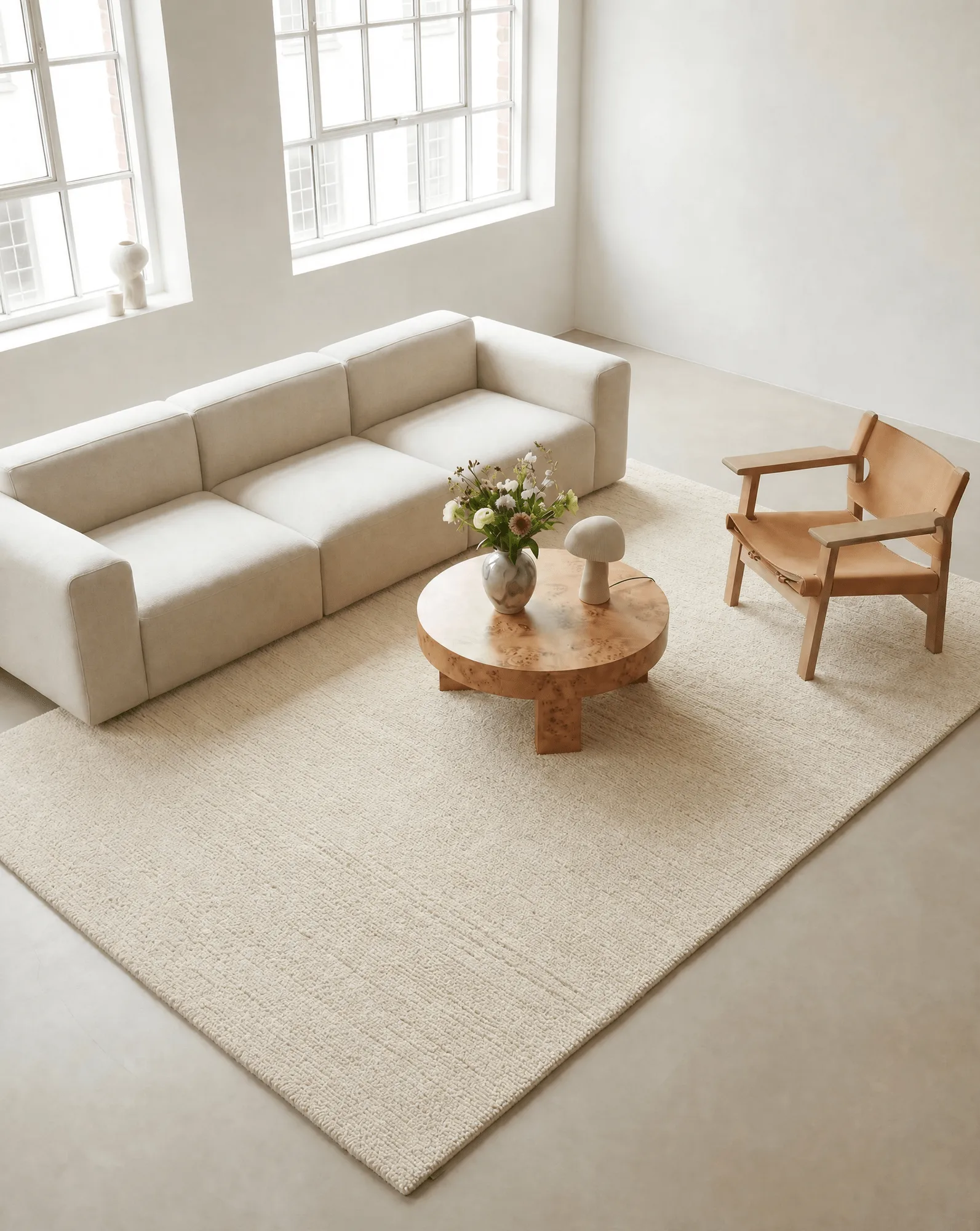 Dune ullmatta, Ivory, 200x300 cm Classic Collection