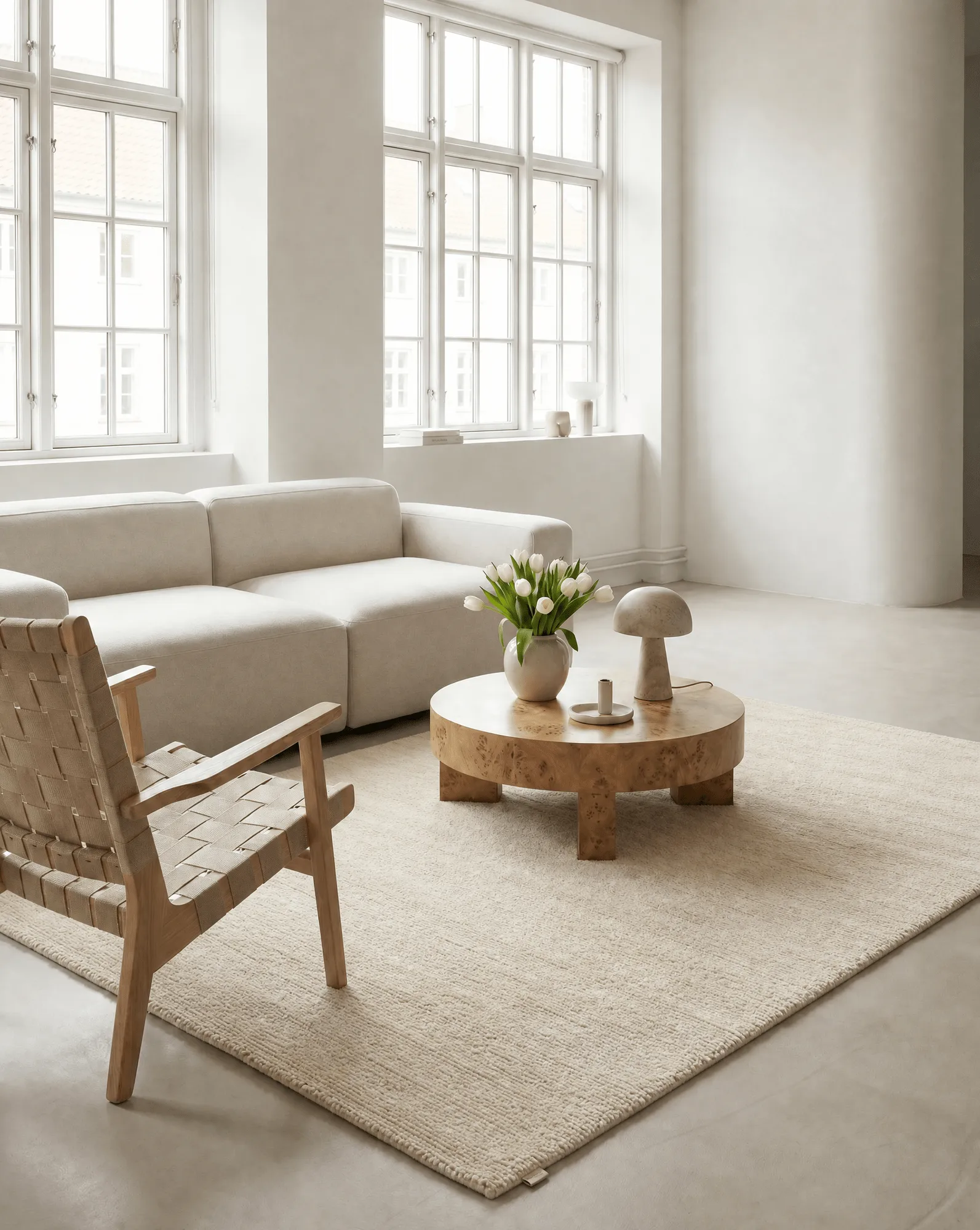 Dune ullmatta, Ivory, 200x300 cm Classic Collection