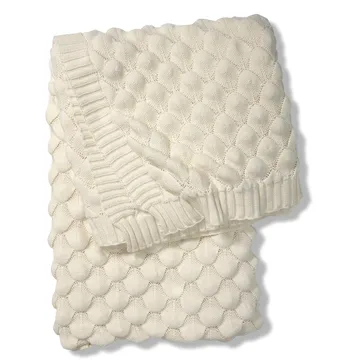 Gems pläd 130x170 cm - Vit - Classic Collection