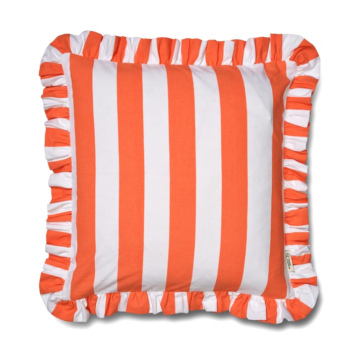 Kuddfodral Ruffle Stripes 50x50 cm - Coral - Classic Collection