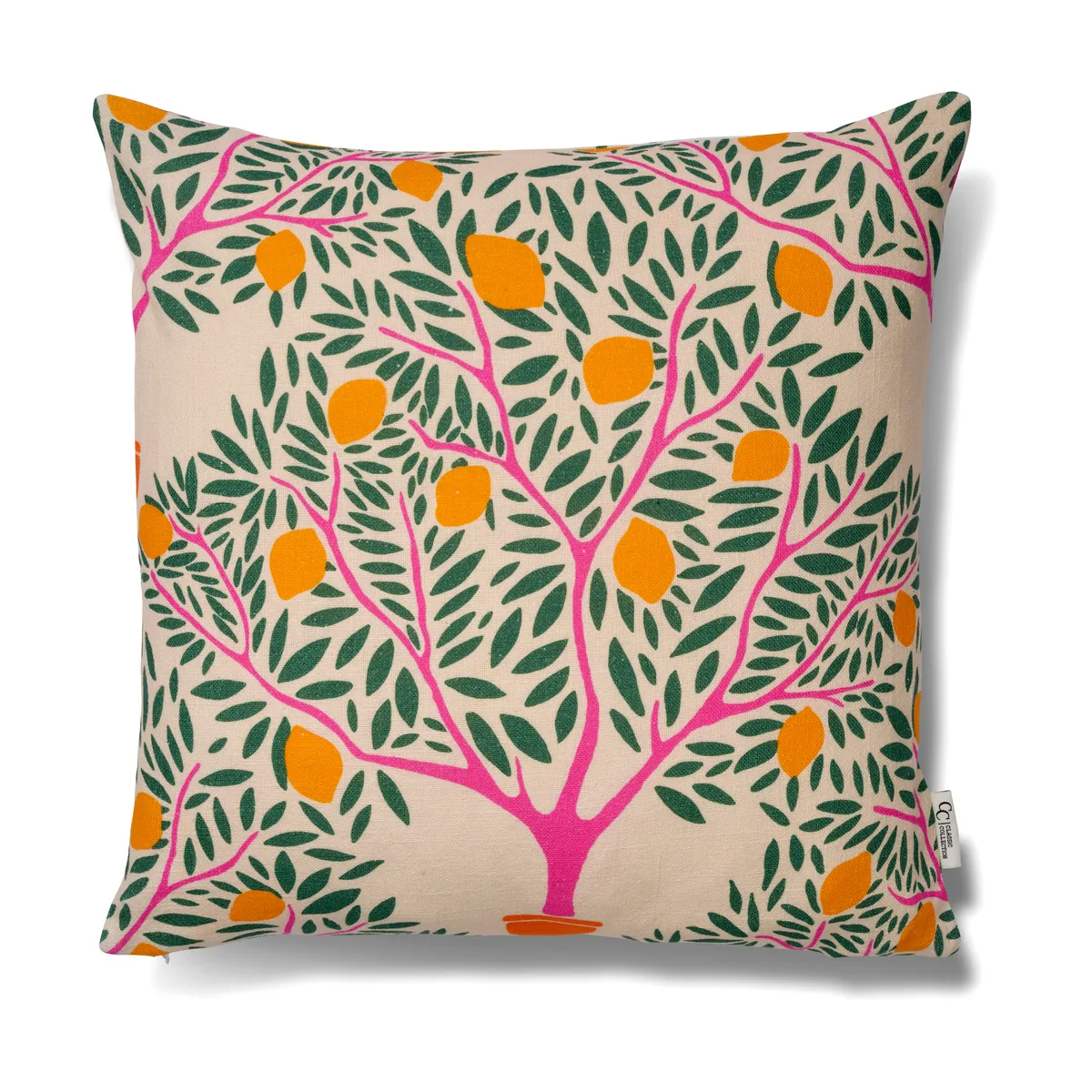 Classic Collection Lemon garden kuddfodral 50x50 cm Grön