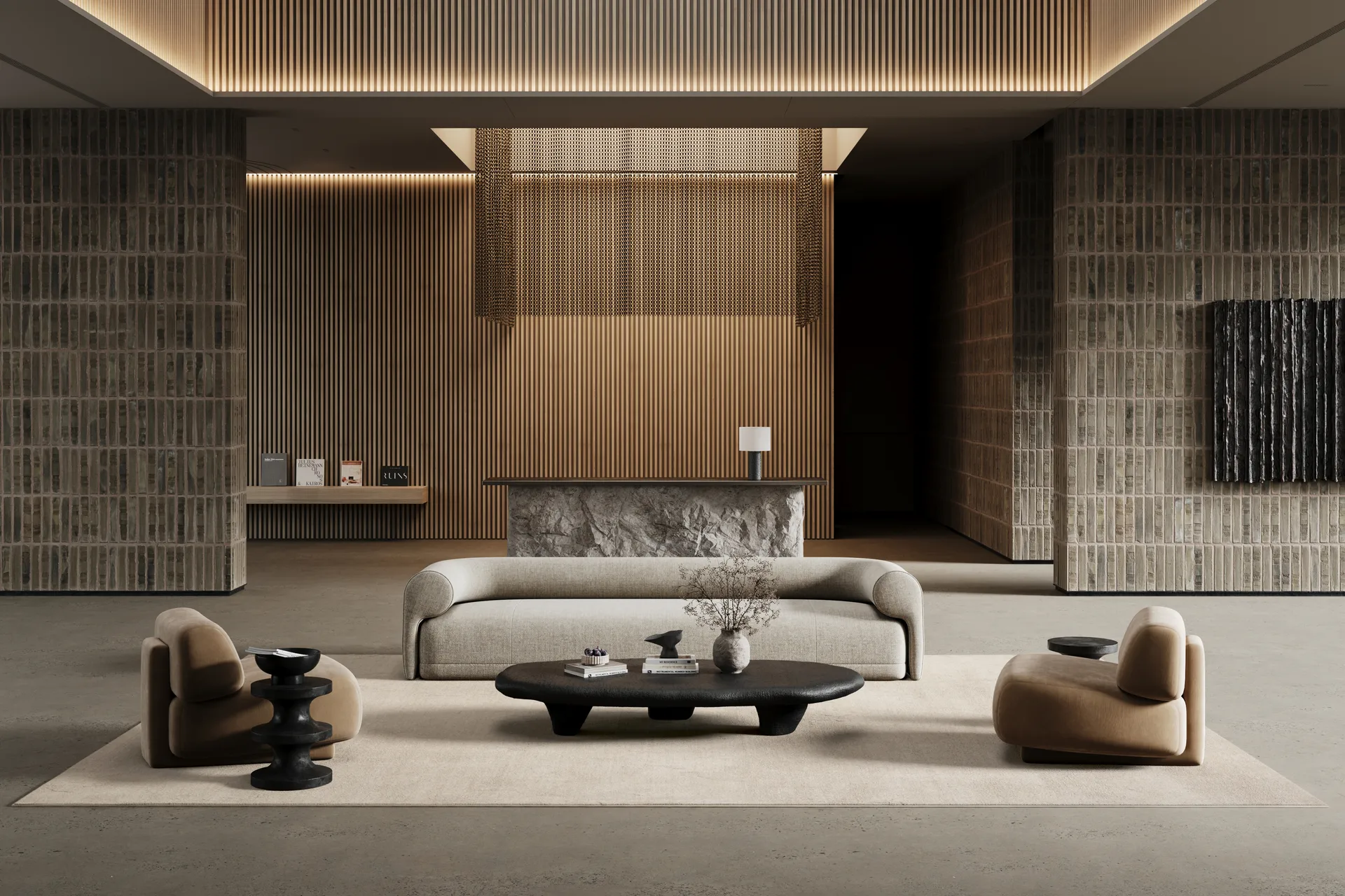 Lobby matta med langett, Off-white, 300x400 cm Classic Collection