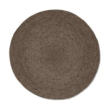 Merino ullmatta rund Ø200 cm - Brun - Classic Collection