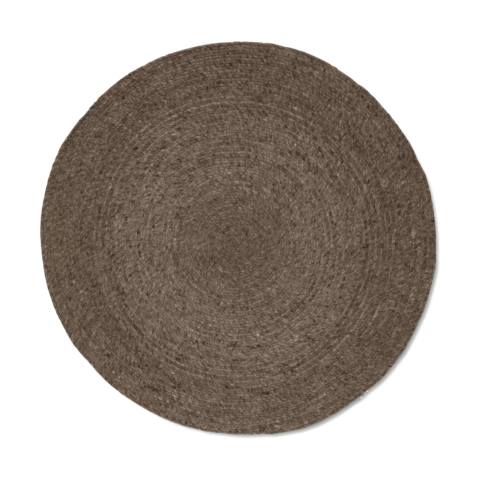 Merino ullmatta rund Ø240 cm, Brun Classic Collection