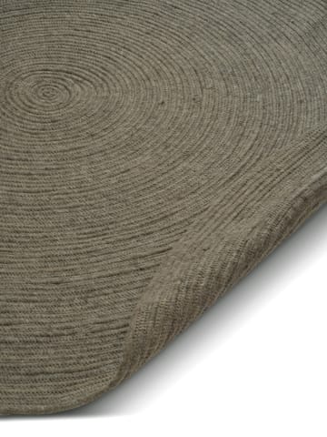 Merino ullmatta rund Ø240 cm - Dark green - Classic Collection