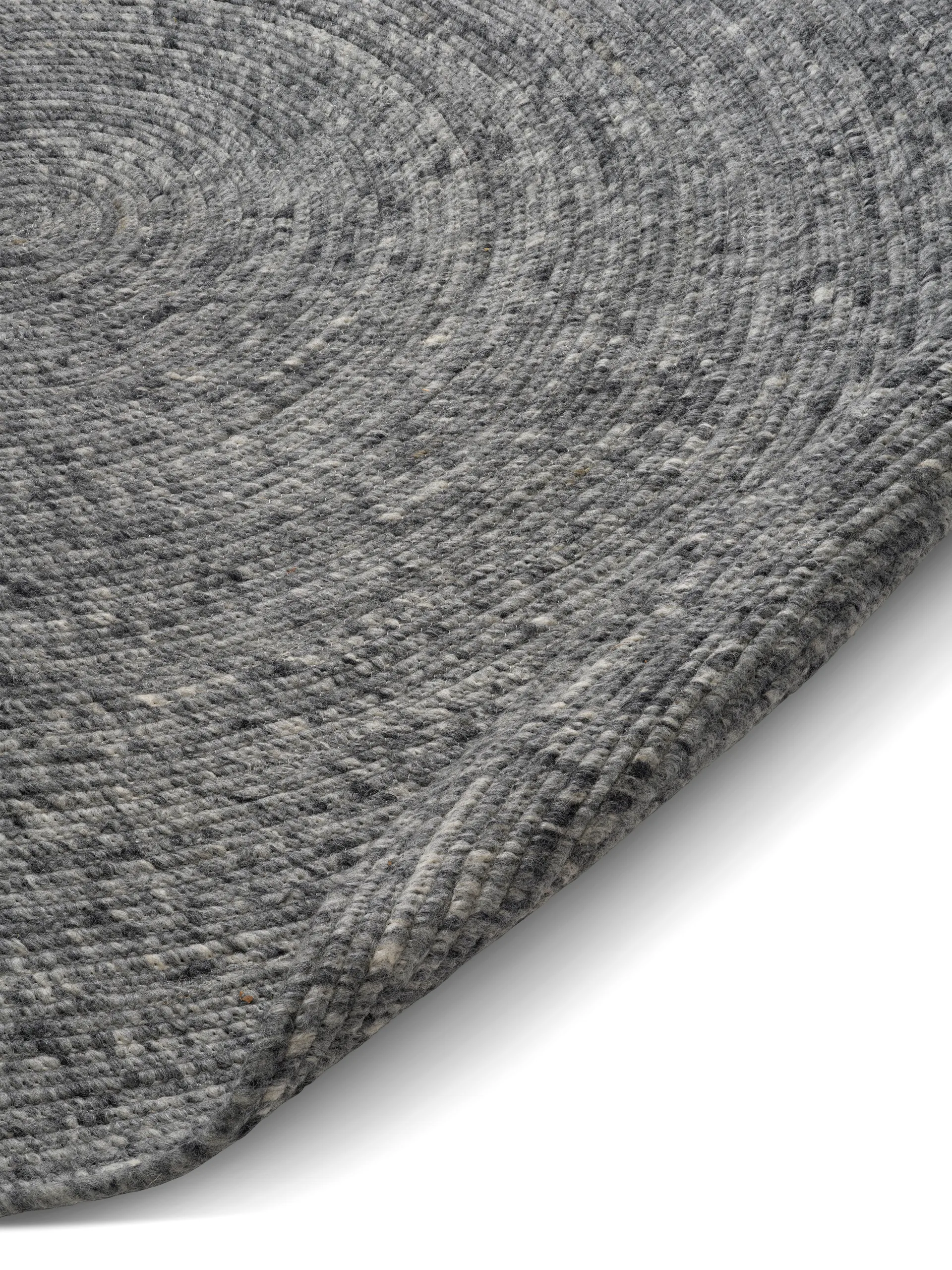 Merino ullmatta rund Ø240 cm, Granit Classic Collection