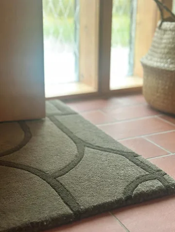Modern Abstract dörrmatta 60x90 cm - Grön - Classic Collection