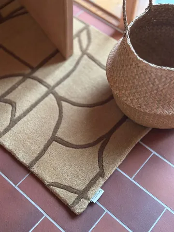 Modern Abstract dörrmatta 60x90 cm - Mustard - Classic Collection