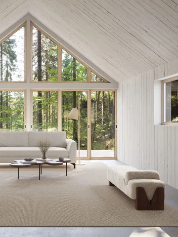 Nordklint matta med langett - Naturgrå, 300x400 cm - Classic Collection