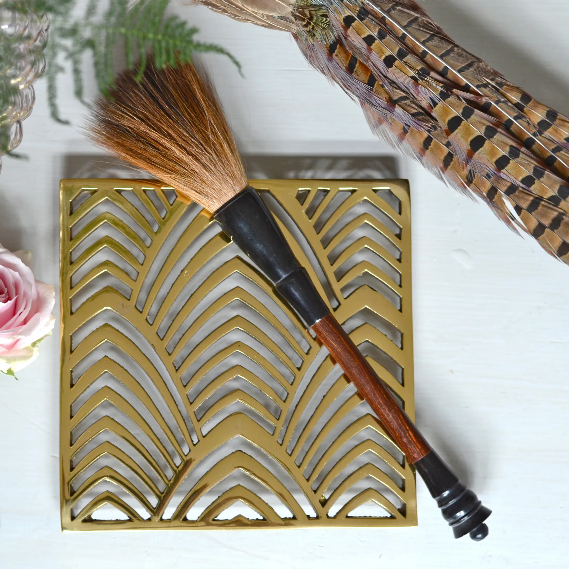 Palm Beach grytunderlägg, Mässing Classic Collection