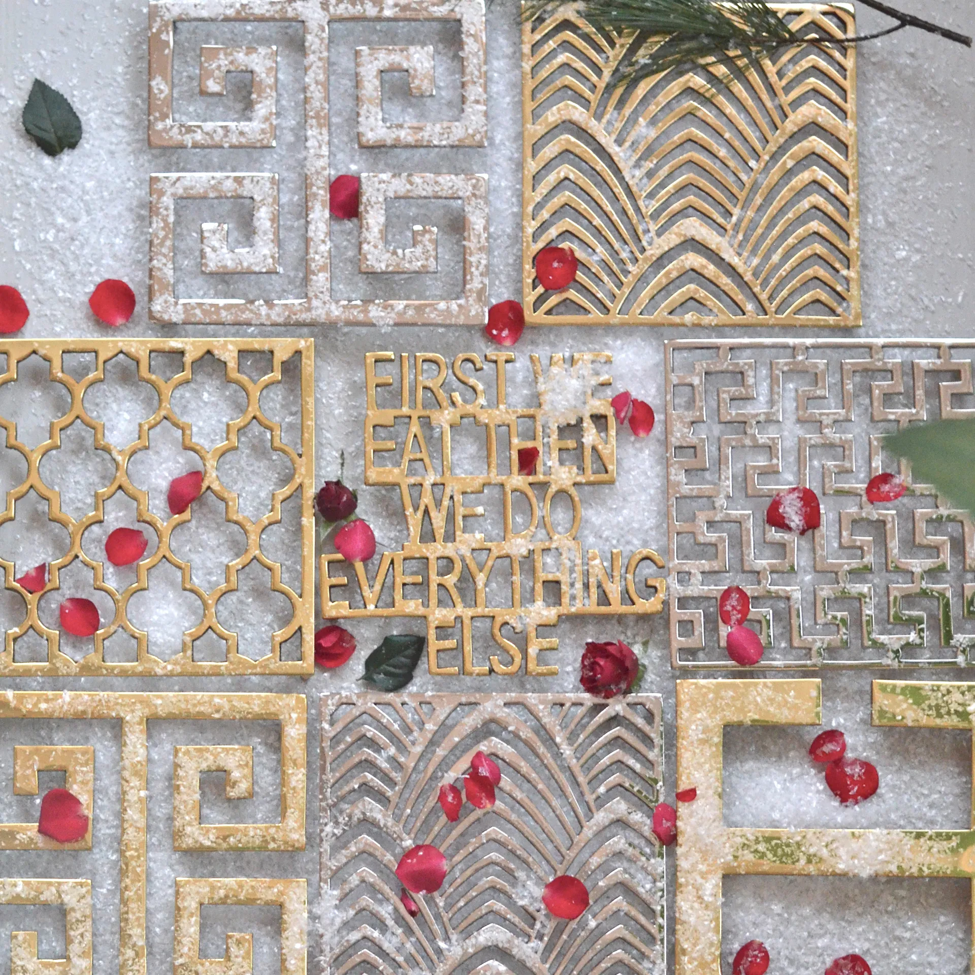 Palm Beach grytunderlägg, Mässing Classic Collection