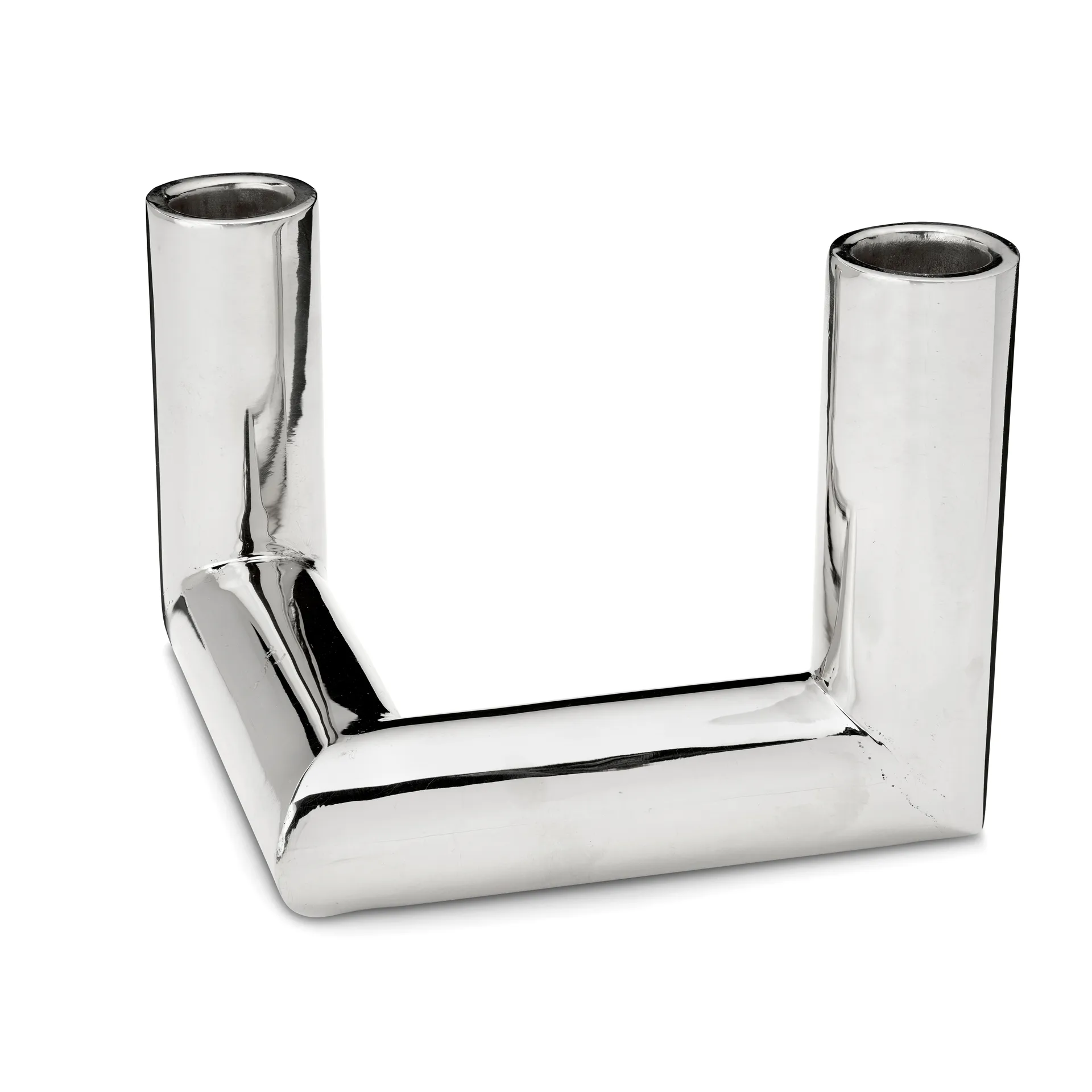 Pipe ljusstake 11 cm, Förnicklad mässing Classic Collection
