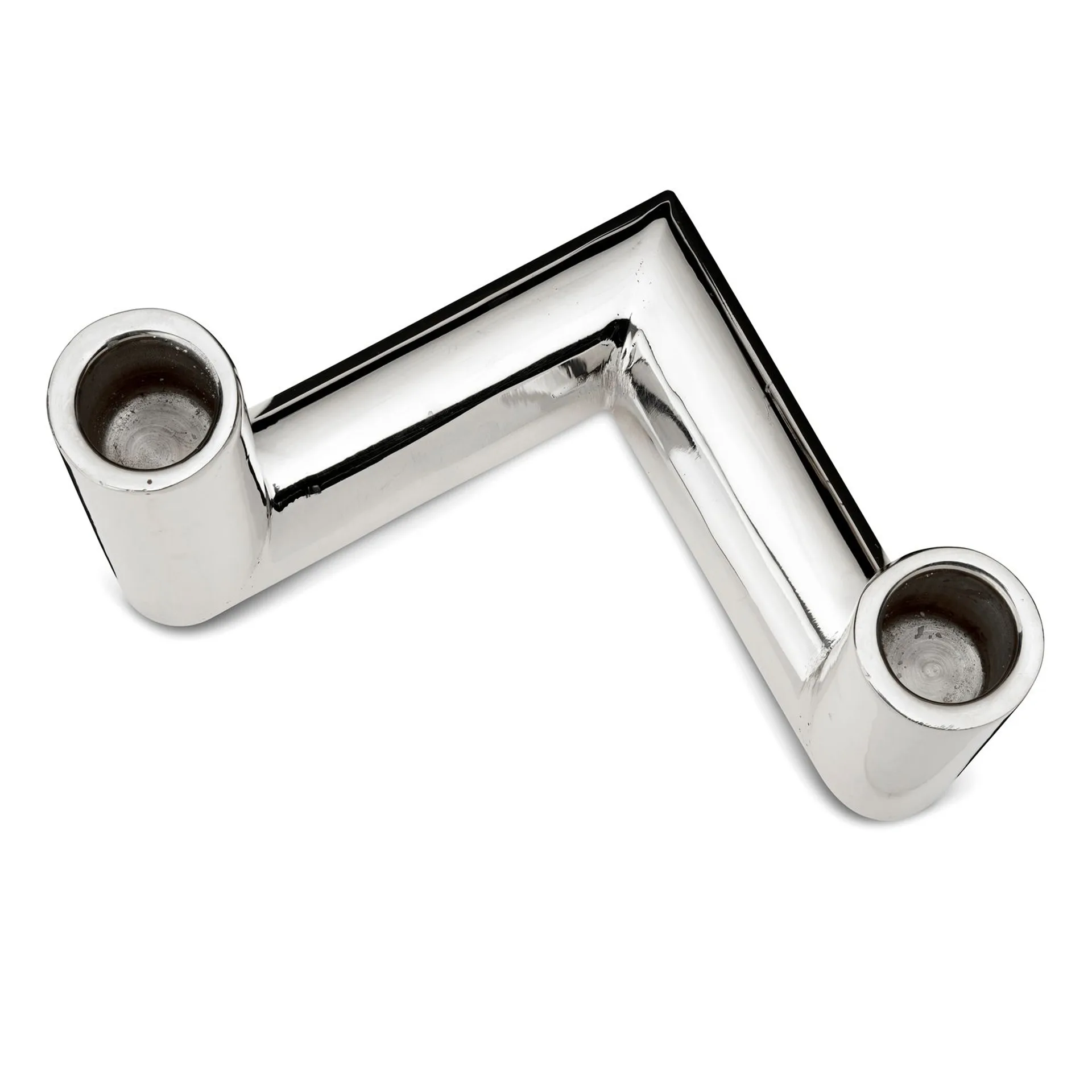 Pipe ljusstake 11 cm, Förnicklad mässing Classic Collection