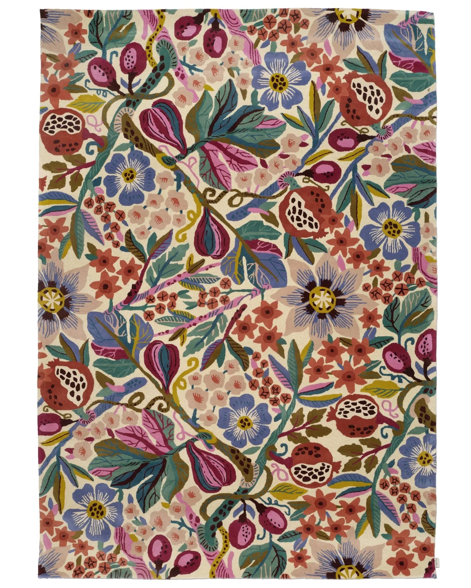 Pomegranate matta, Vit-multi, 250x350 cm Classic Collection