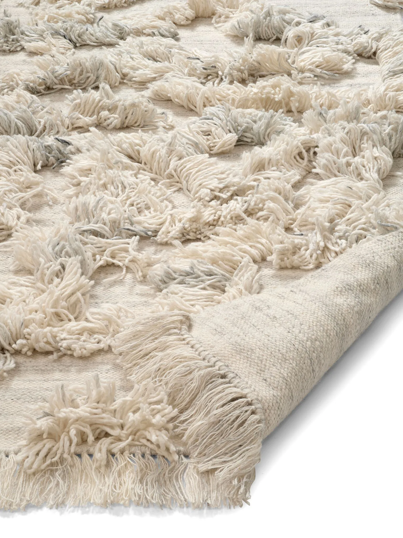 Rio ullmatta 200x300 cm, Ivory melange Classic Collection