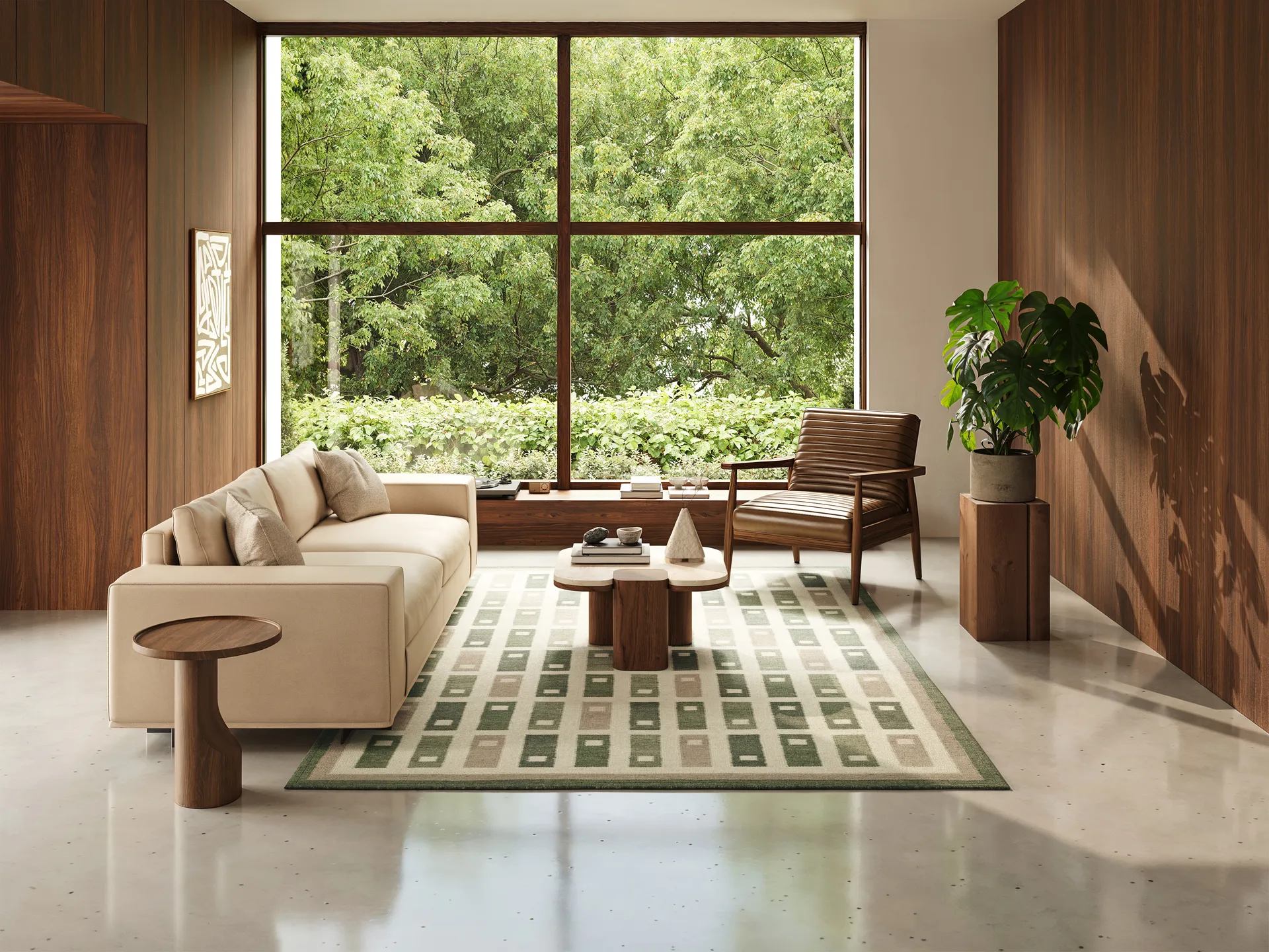 Röllakan Fyrbo matta, Grön, 250x350 cm Classic Collection