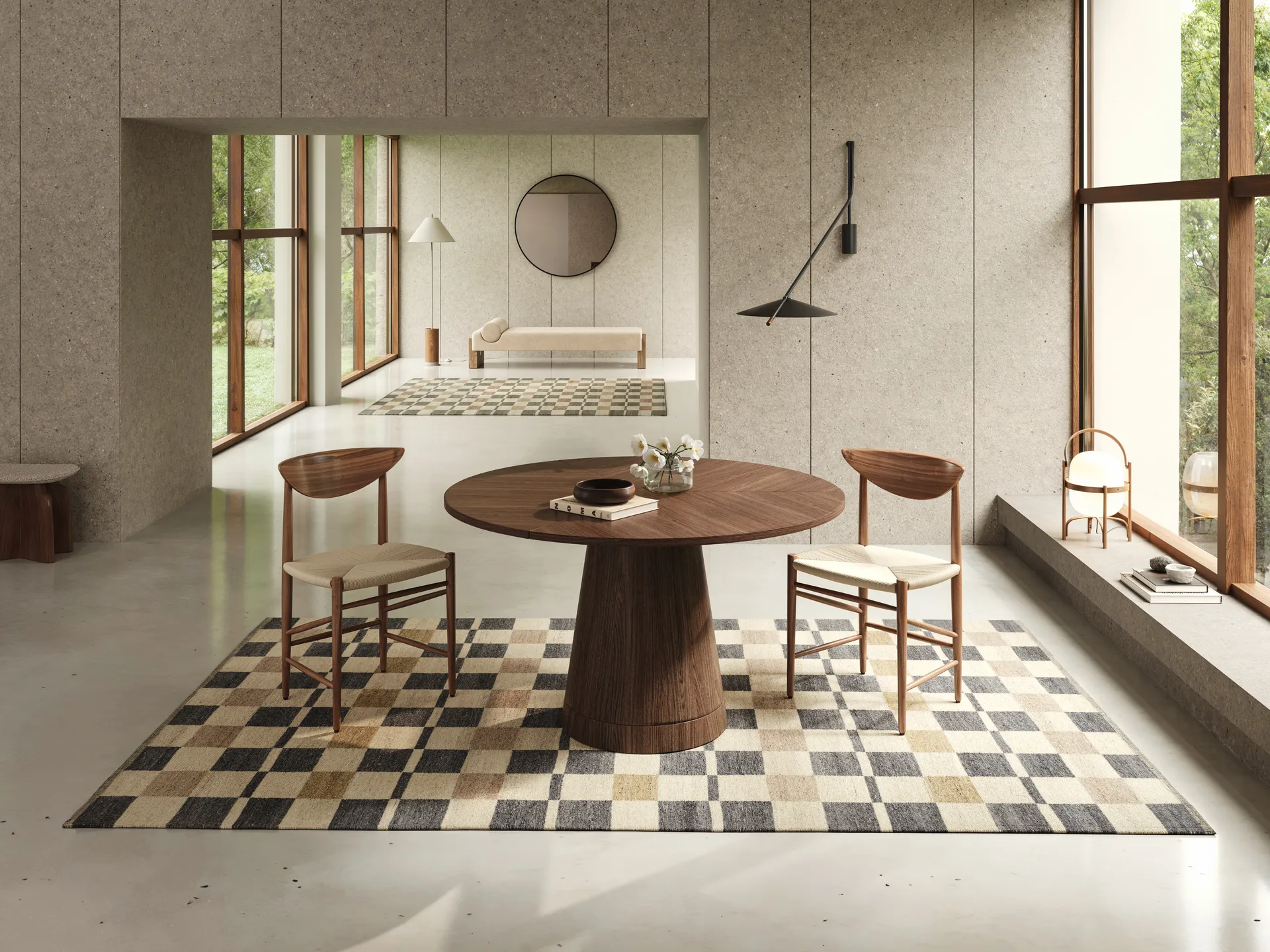 Röllakan Rutvik matta, Blå, 200x300 cm Classic Collection