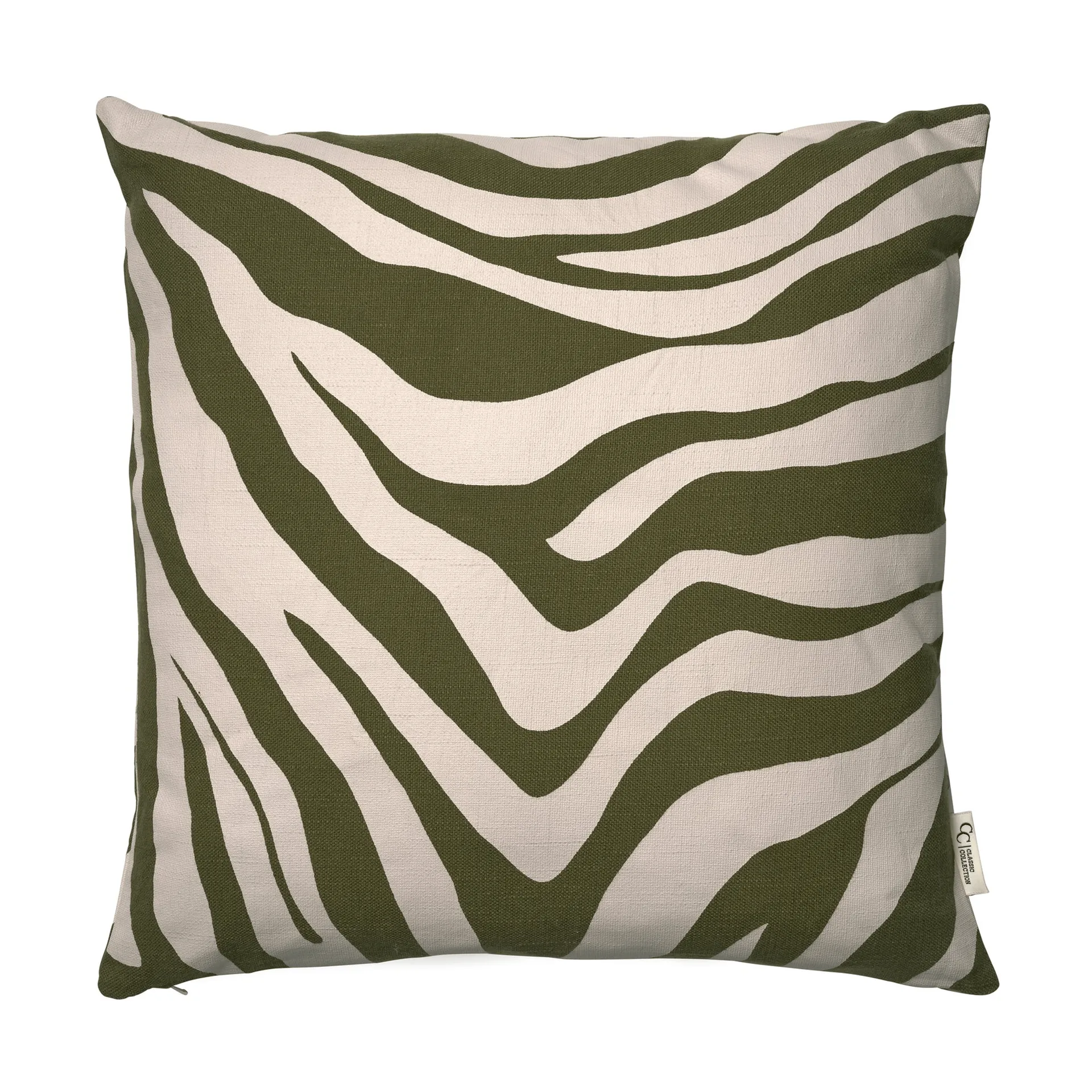 Savannah kuddfodral, Green-off white, 50x50 cm Classic Collection