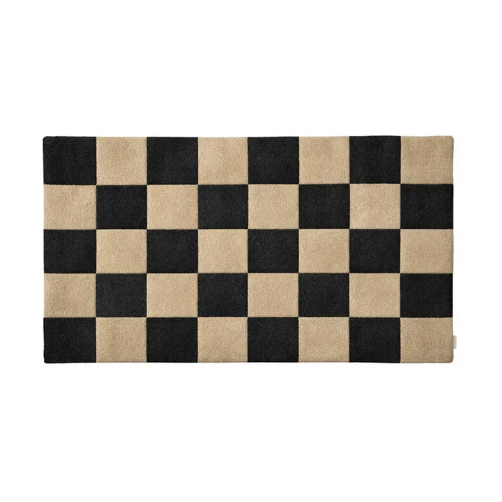 Square dörrmatta - Black-natur, 85x130 cm - Classic Collection