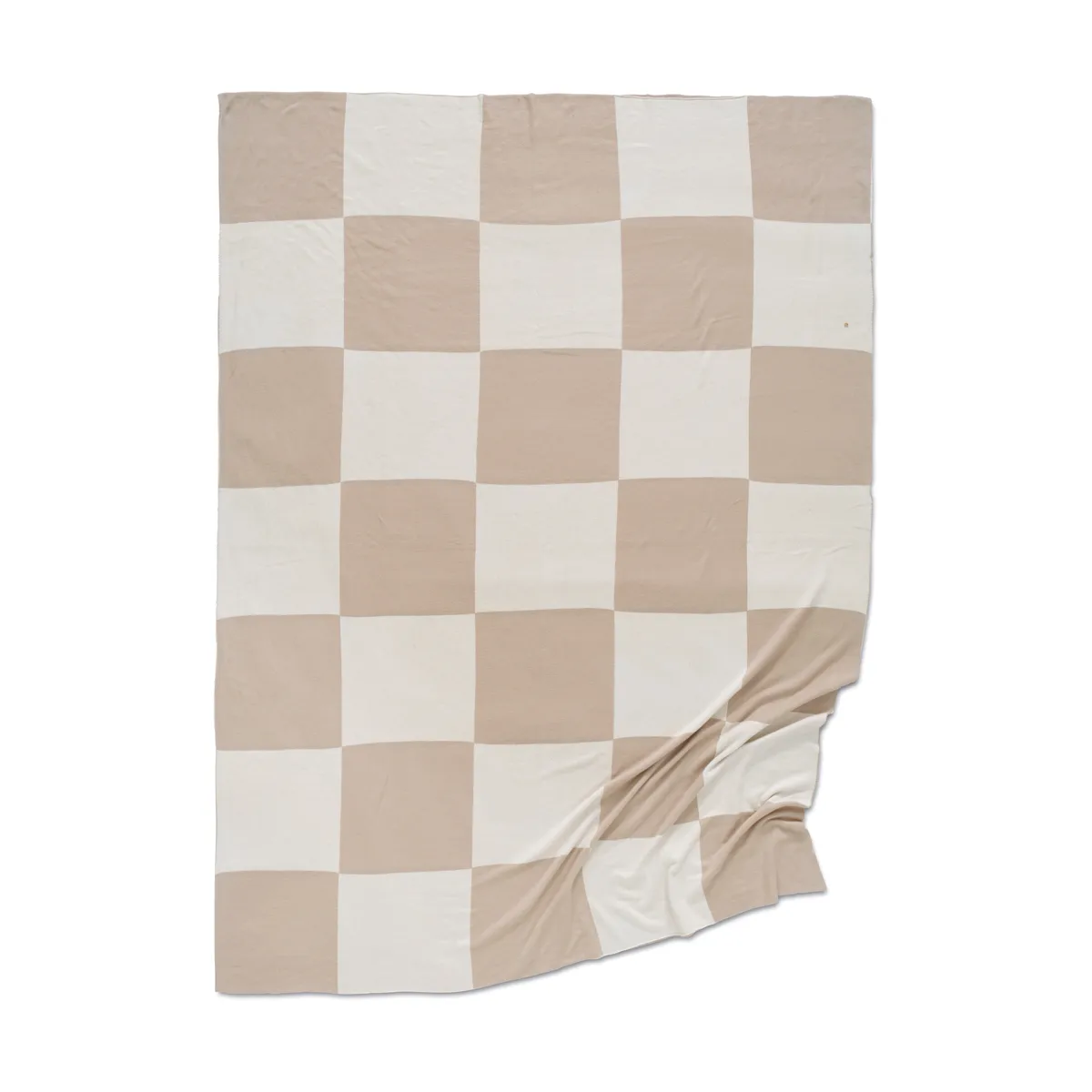 Classic Collection Square pläd 130x170 cm Beige-vit