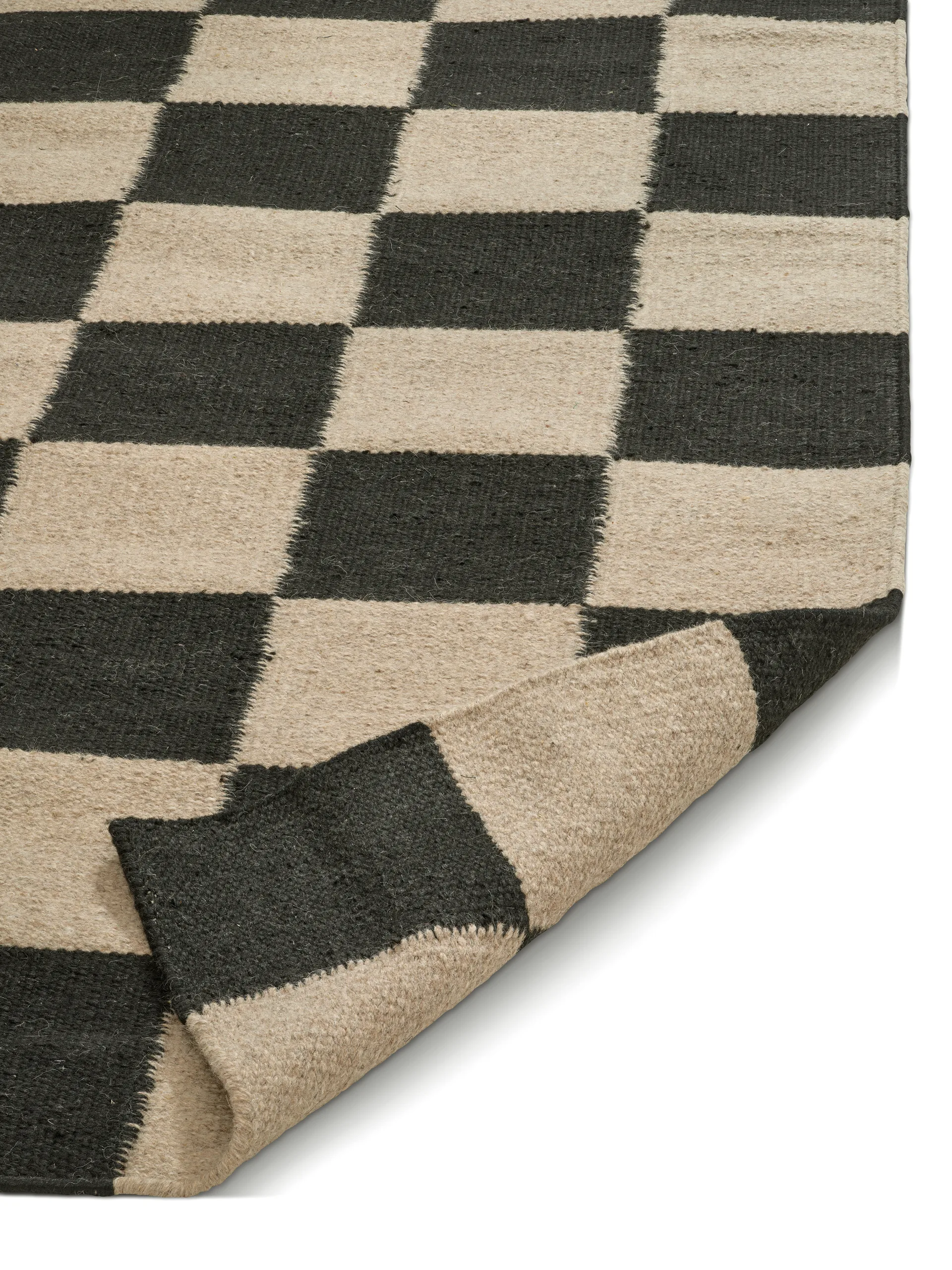 Squares matta, Black-natural, 300x400 cm Classic Collection