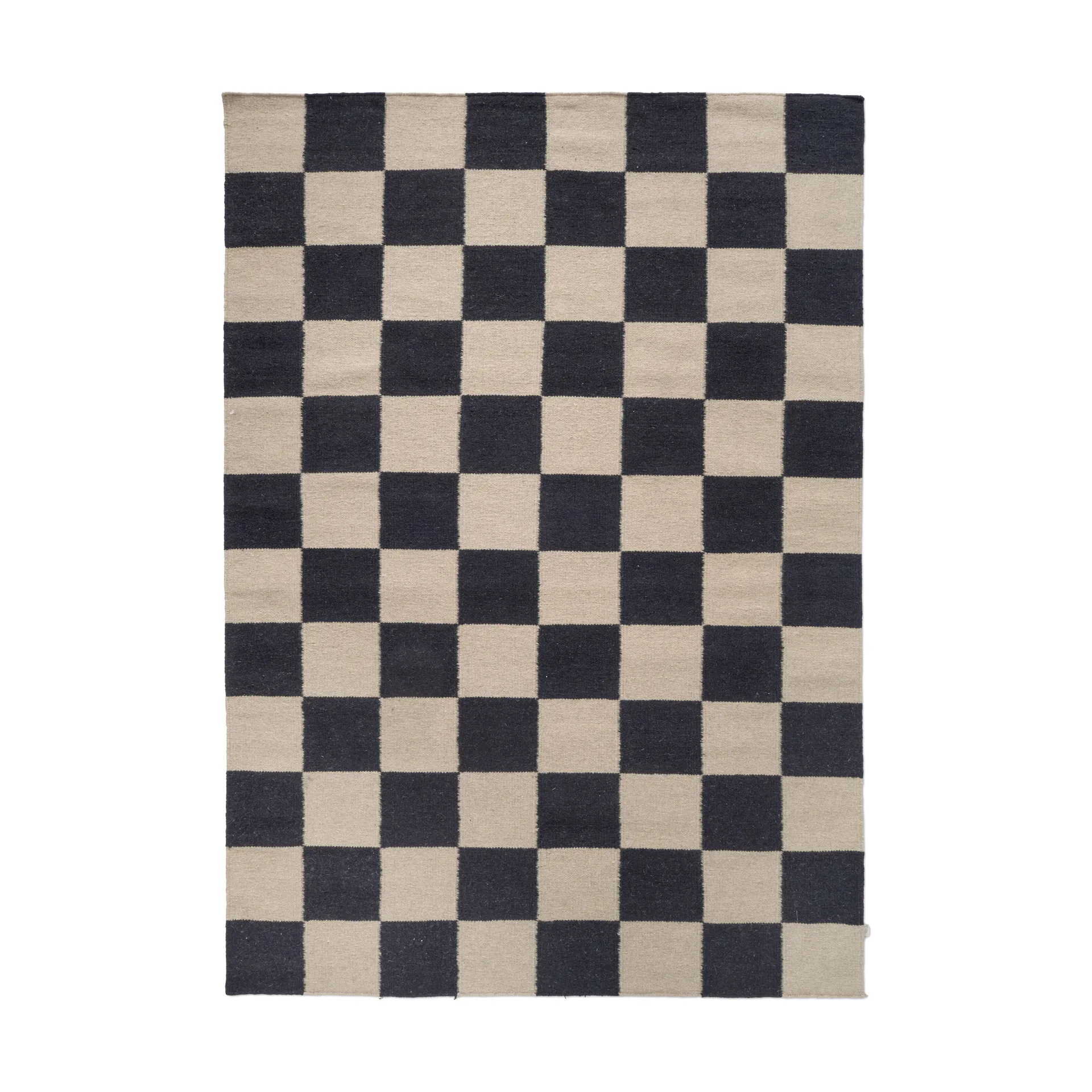 Squares matta, Svart-beige, 200x300 cm Classic Collection