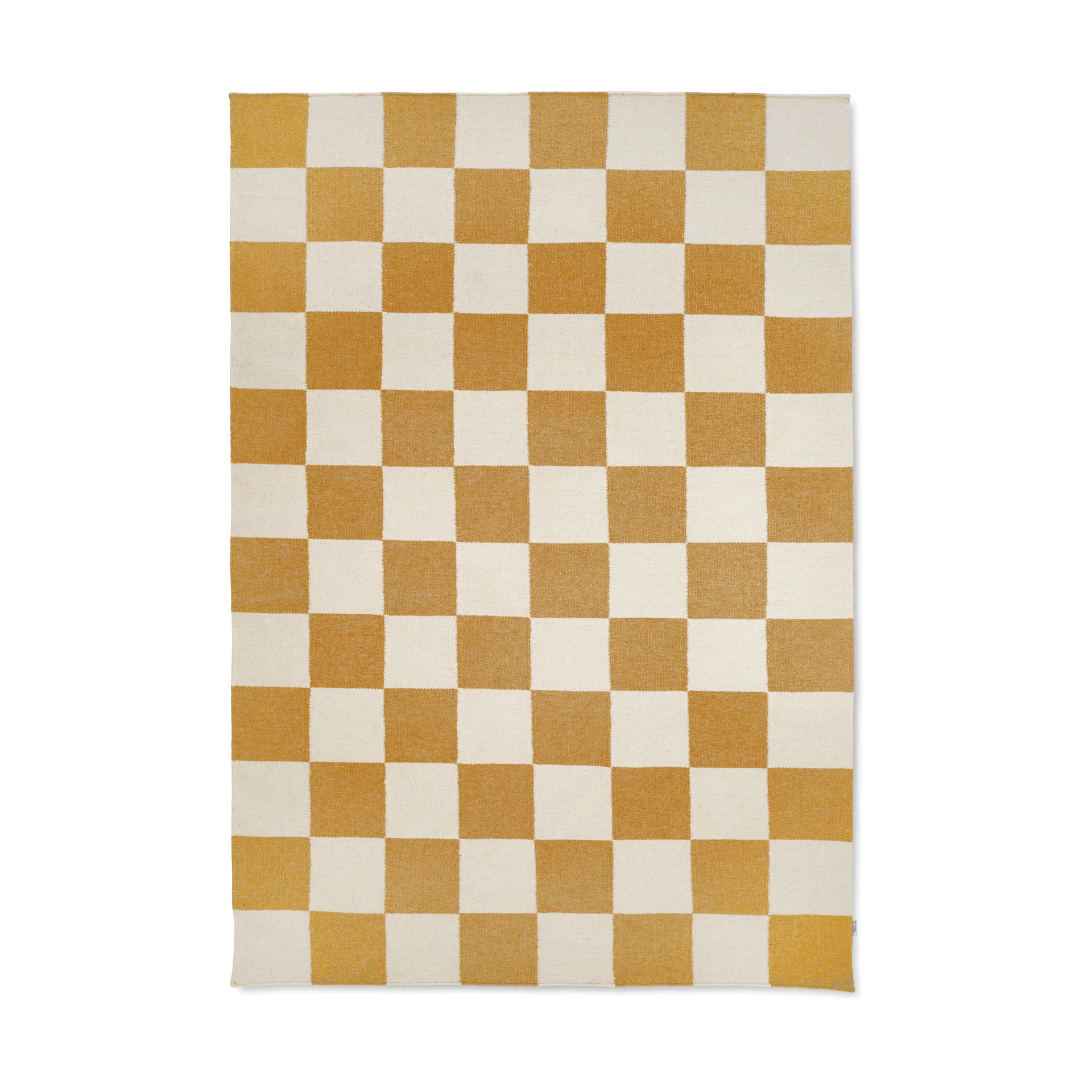 Squares matta, White-yellow, 170x230 cm Classic Collection