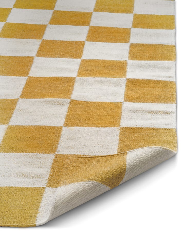 Squares matta, White-yellow, 250x350 cm Classic Collection