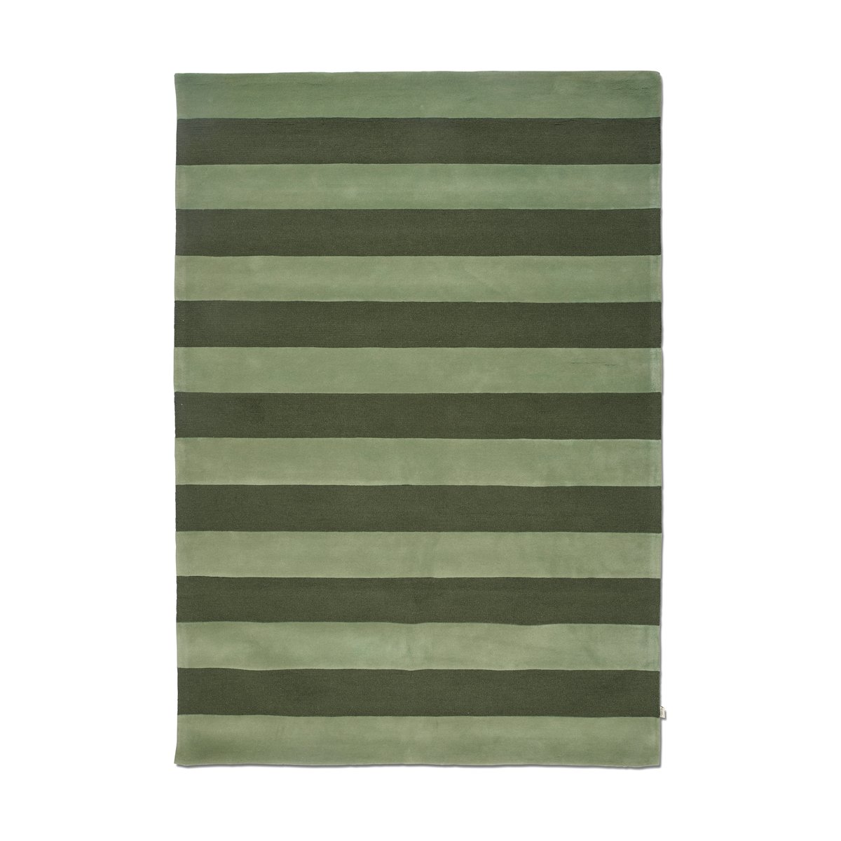 Classic Collection Stripe Boucle matta Green, 200x300 cm