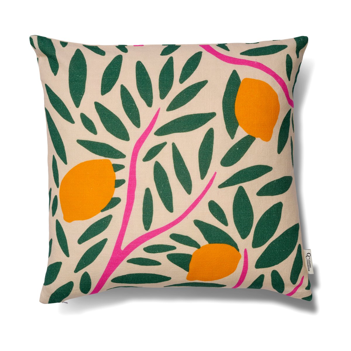 Classic Collection Sunny citrus kuddfodral 50x50 cm Grön