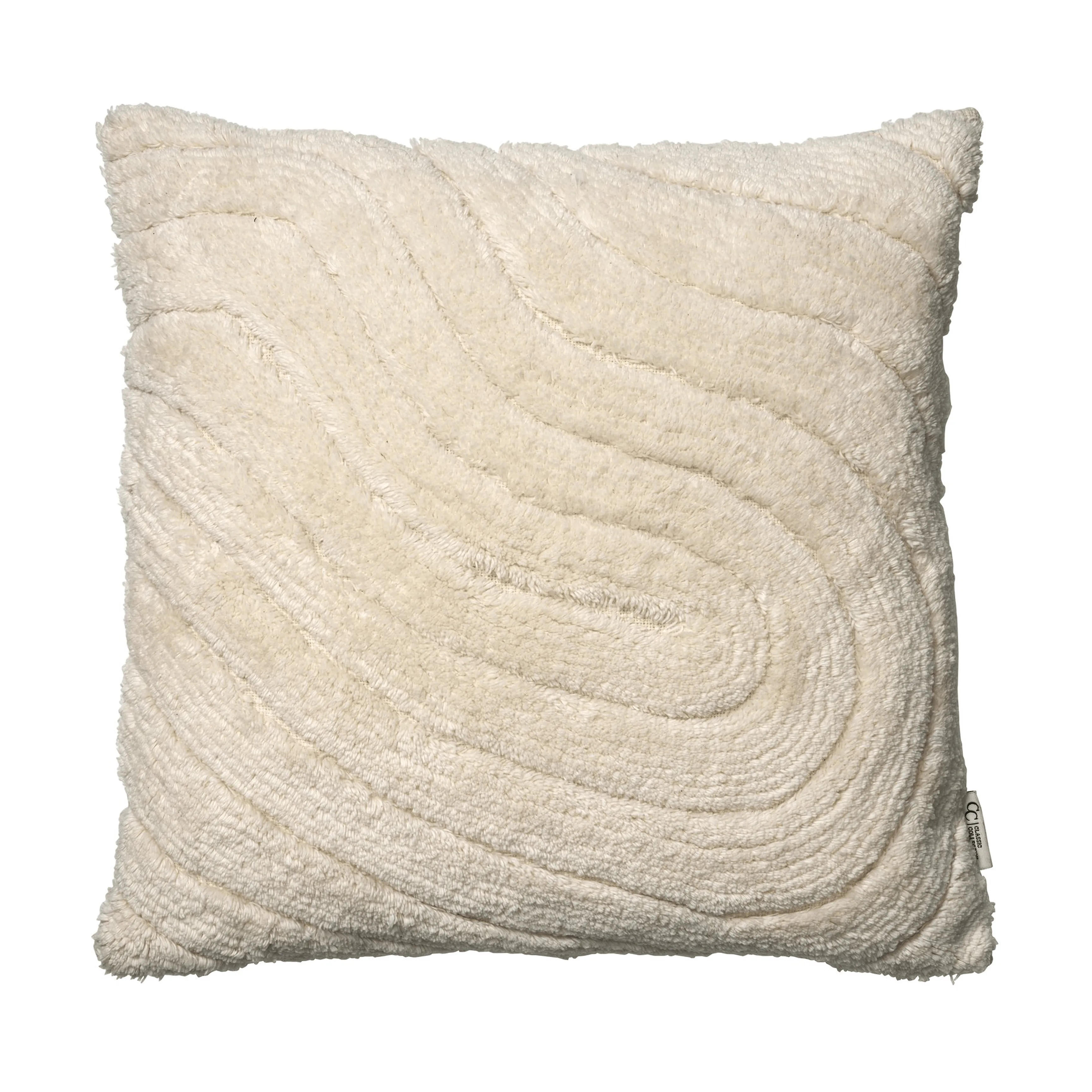 Swirl kuddfodral, Off white, 50x50 cm