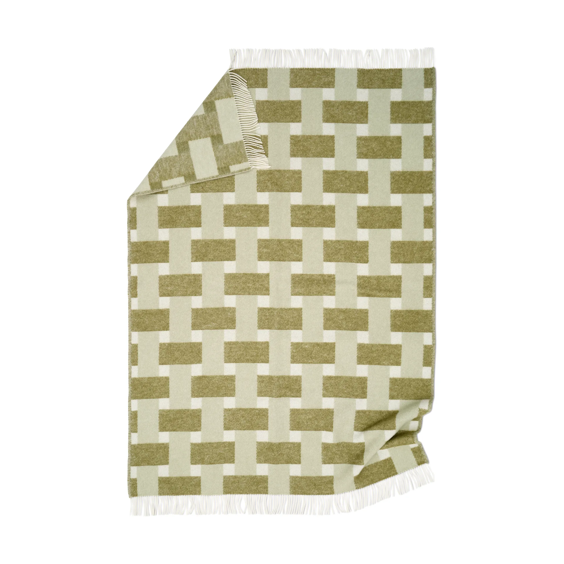 Weave pläd 130x180 cm, Grön Classic Collection