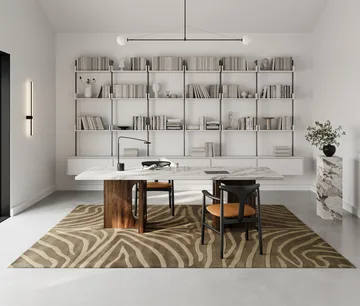 Zebra matta 200x300 cm - Brown - Classic Collection