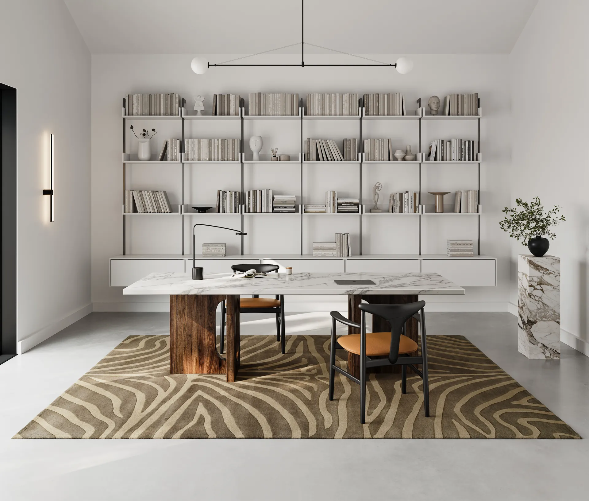 Zebra matta 250x350 cm, Brown Classic Collection