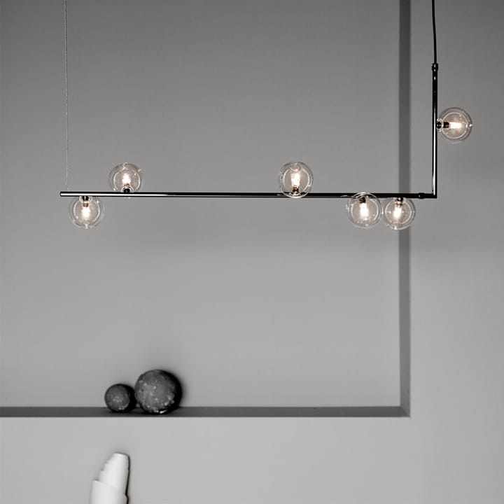 Air 73 Taklampa, nickel, klarglas CO Bankeryd
