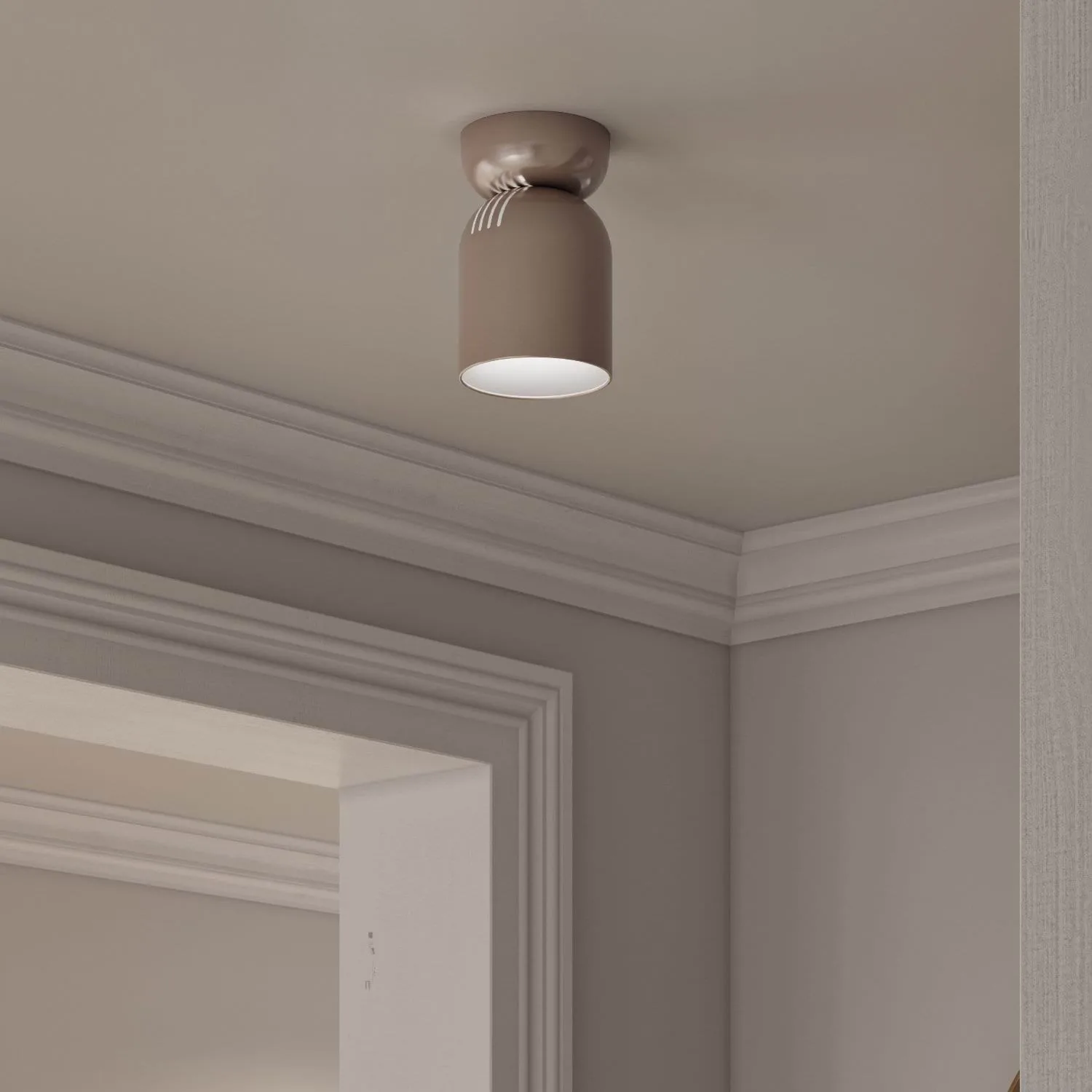 Lennon takspot, Beige, Ø12,5x19,5 cm CO Bankeryd Lennon takspot, Beige, Ø12,5x19,5 cm CO Bankeryd