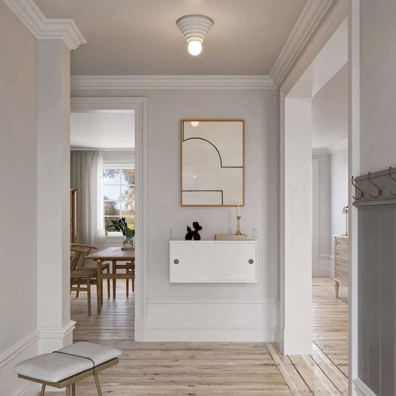 Loop plafond Ø24 cm, White CO Bankeryd