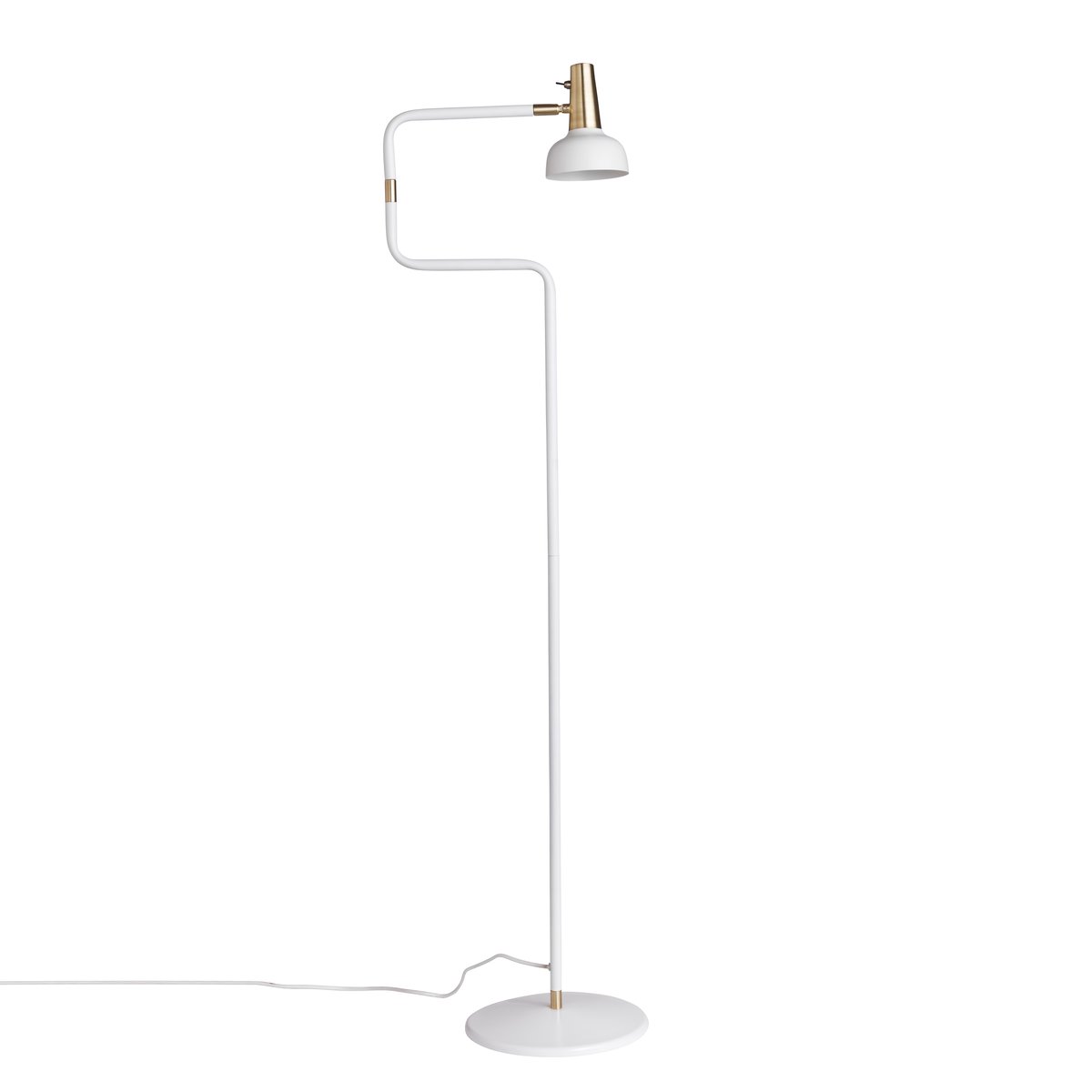CO Bankeryd Ray golvlampa vit-mässing | Skandinavisk Design | Golvlampor | Vit