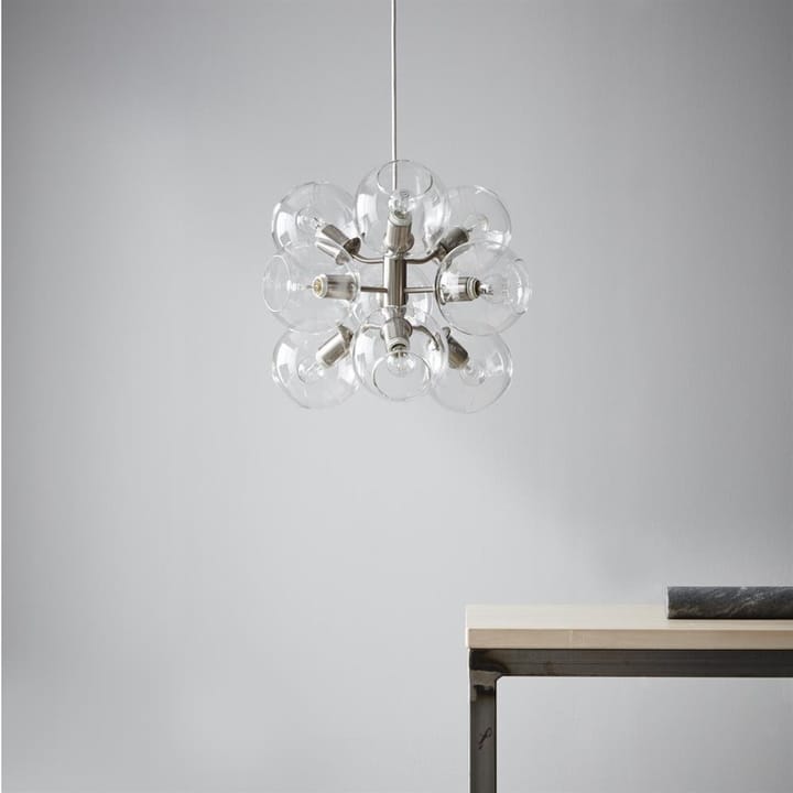 Tage taklampa, silver-klarglas CO Bankeryd