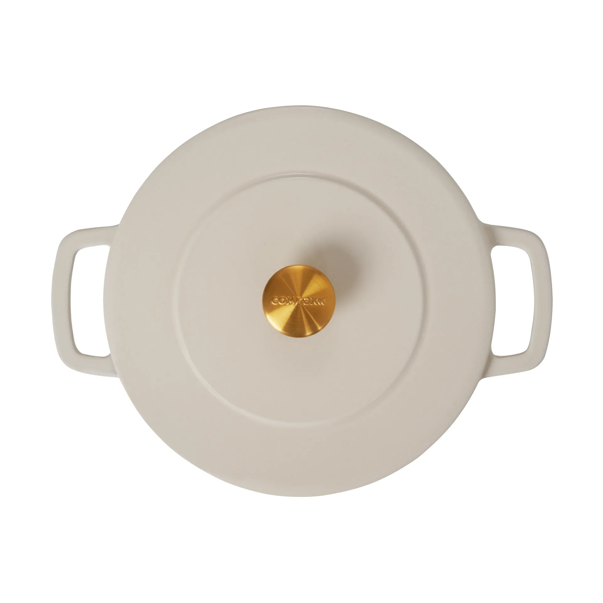 Combekk Enameled gjutjärnsgryta Ø24 cm, Sand-gold knob Combekk