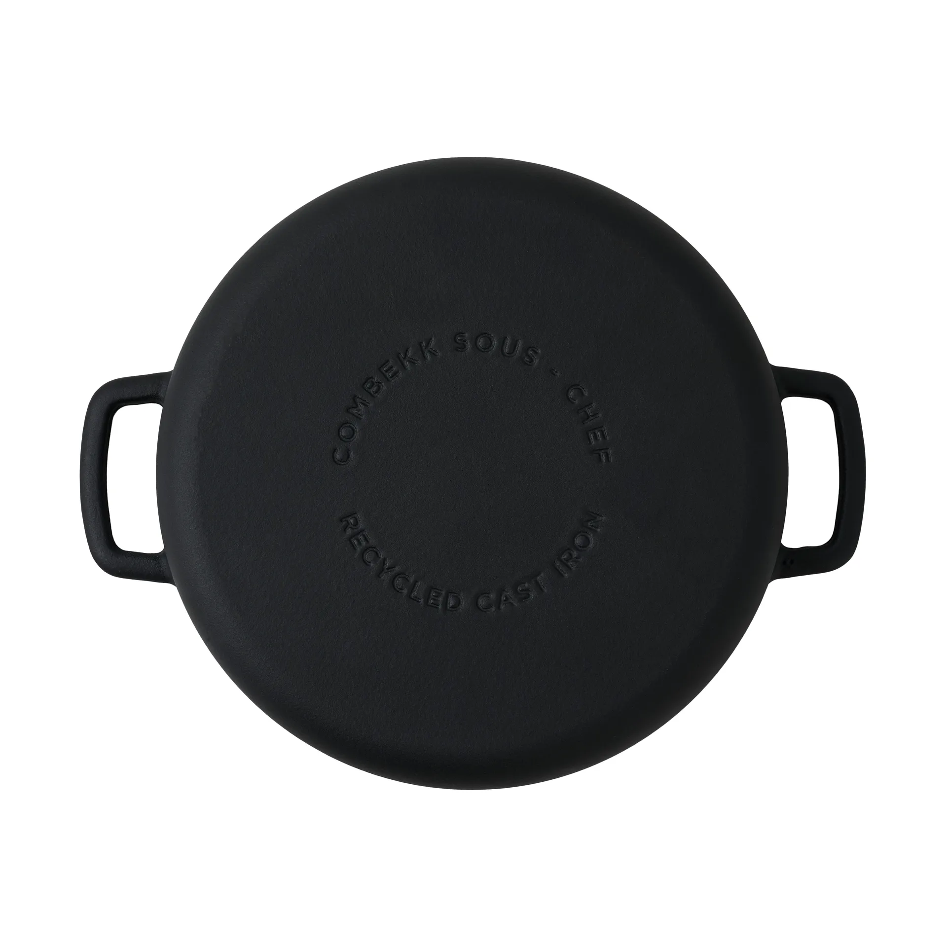 Combekk Enameled stekpanna gjutjärn Ø28 cm, Matt Black Combekk