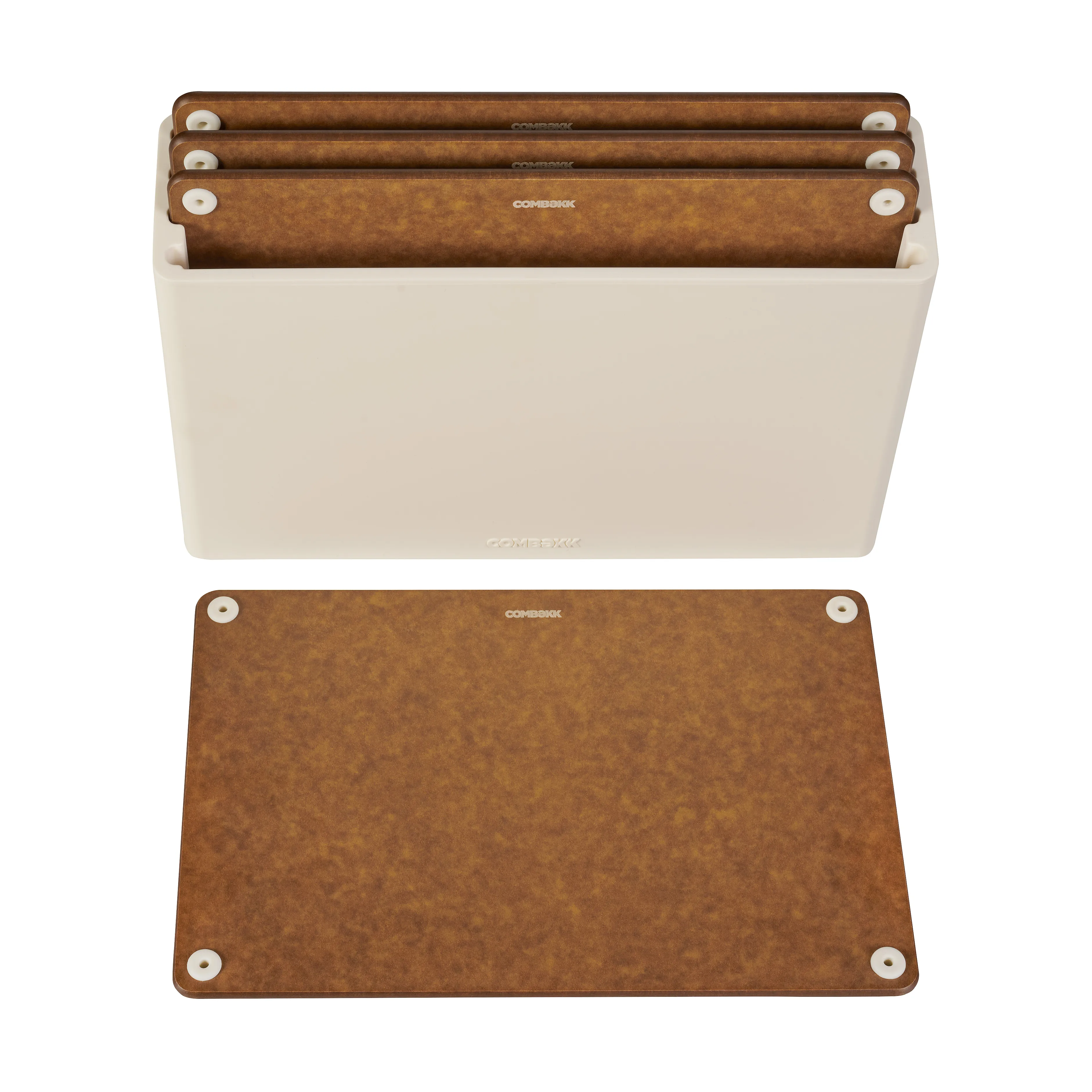 Combekk skärbräda 4-pack, Sand