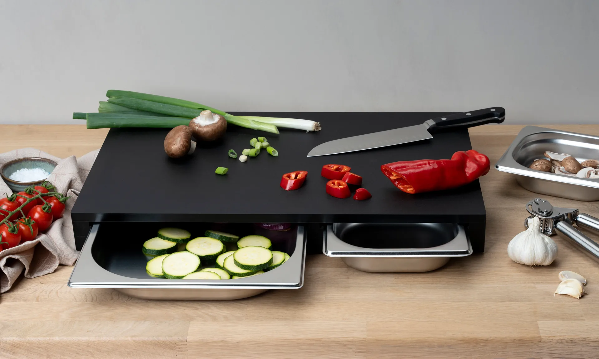 Duracore skärbräda 2 lådor, 49,5x32,5 Continenta