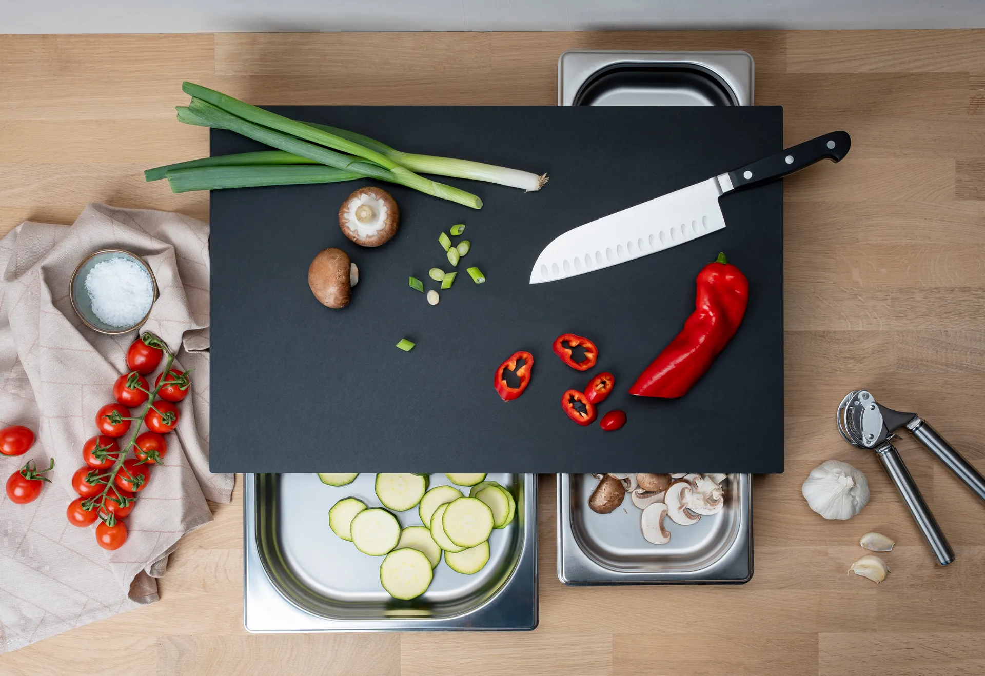 Duracore skärbräda 2 lådor, 49,5x32,5 Continenta