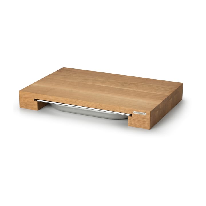 Skärbräda ek med 1 bleck, 27x39 cm Continenta