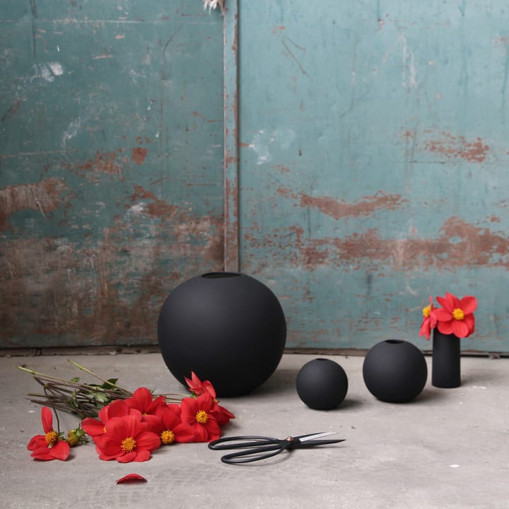 Ball vas black - 8 cm - Cooee Design