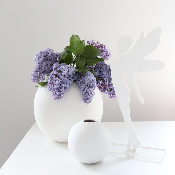 Ball vas white - 10 cm - Cooee Design